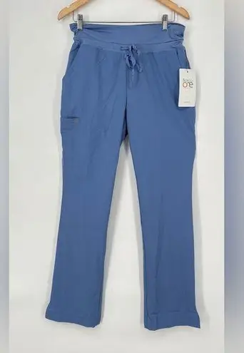 NWT Barco One Gardena 5PKT Perf Cargo Jogger Women's Blue Scrub Pant Small Tall