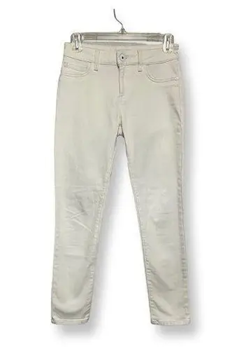 DL1961  Womens Florence Instasculpt Cropped Jeans White Pockets Denim 24