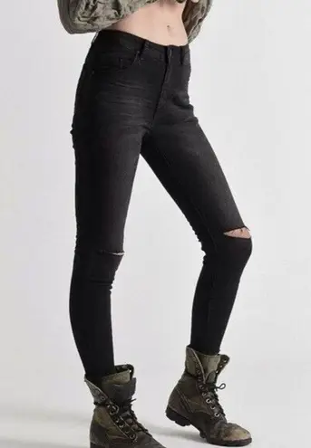 One Teaspoon One x  Freebird II Distressed Black Skinny Jeans Women's 25