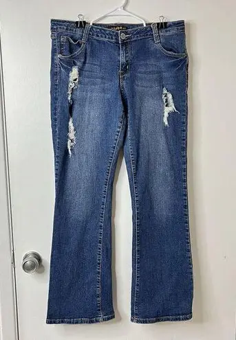 Southpole Jeans Womens 15 Blue Denim Jeans Straight HipHop Culture Y2K 34x30 Size 16