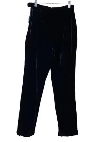 Ralph Lauren  Black Velvet High Waist Pants Size 10