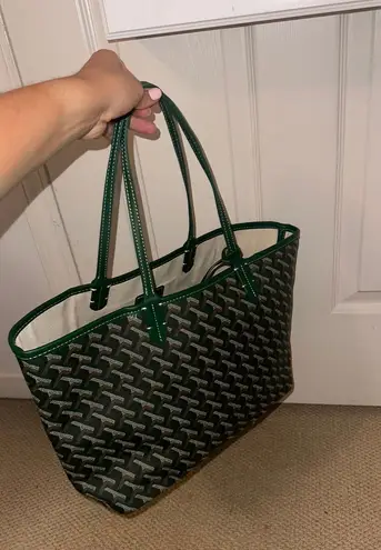 Green Leather tote bag