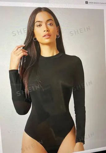 SheIn Black Cut Out Bodysuit