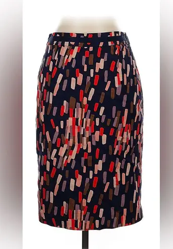 Boden Confetti Navy Colorful Multicolor Pencil Skirt | US 8L Blue Size undefined