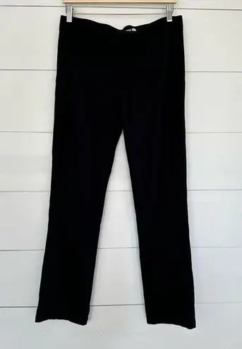 Betabrand  Women’s Large Black Dress Pant Yoga Pants Straight Fit