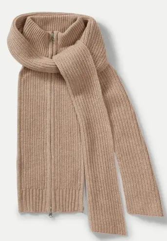 Veronica Beard Dickey tan Brown NWT NASSAU OATMEAL Wool Scarf sweater Vest