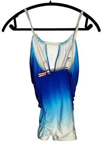 La Blanca Ocean Oasis Keyhole Tankini Top in Ocean Oasis Sapphire Size 12