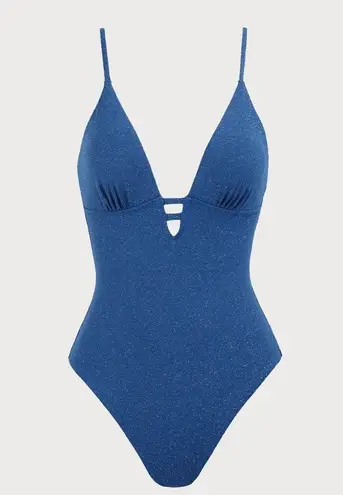 Berlook Blue Lurex Backless One