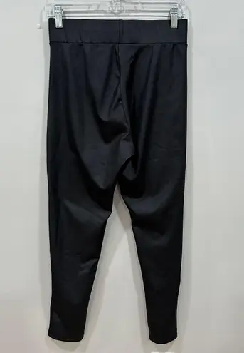 ZARA black waxed effect pants  Size Large