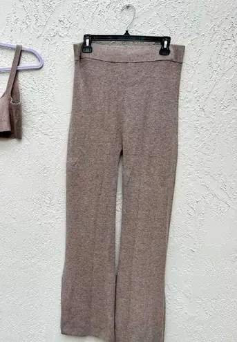 Le Ore Revolve 2 piece set: Lodi pointelle bra and Lodi pants new with tags XL Brown