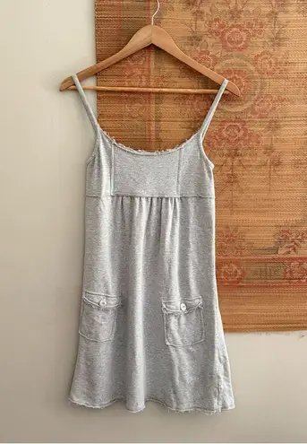 Ling Gray Sleeveless Slip Dress with Pockets Size 4