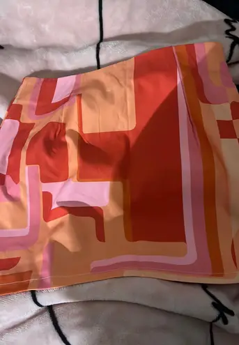 Patterned Skirt Orange Size L