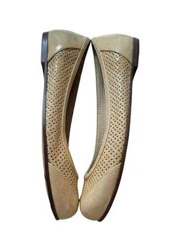 Bottega Veneta Prairie Gold Ballet Flats Size 39.5 Leather Yellow Lasercut Italy