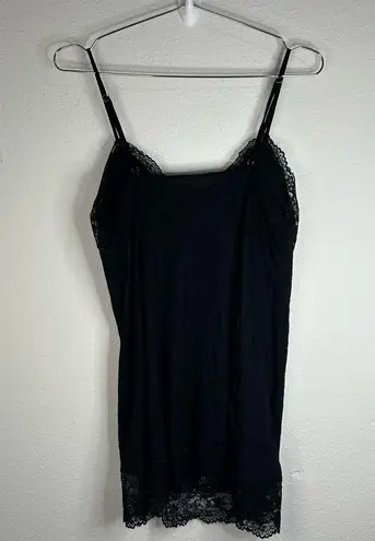 Jaclyn Smith Jacqueline Smith Black Lace Trim Slip Dress - Size Small