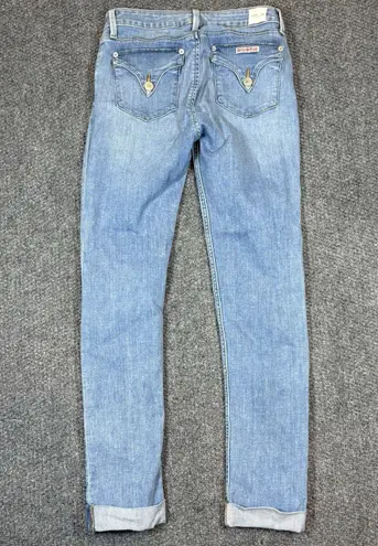 Hudson Jeans Womens Size 26 Blue Denim Bacara Crop Straight Cuffed Stretch