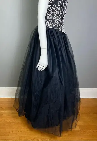 Cache  Vintage Ballgown formal dress 80's 90's size 12 bridal Gothic Royal