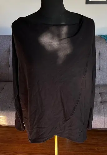 J.J. Winks Black Long Sleeve "Sweater Weather" Women's Top Size Small