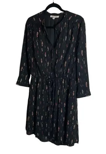 Black Rainn Black dress with Feathers Patterns size medium