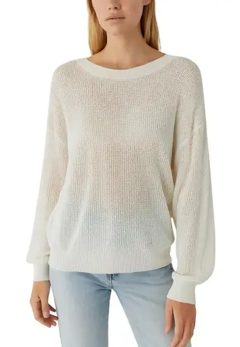 Wilfred Aritzia Drop-shoulder Open-stitched Sweater in Off White size Medium - Image 1