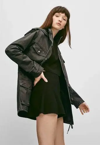 Talula Aritzia Womens size Medium Trooper Utility Military Jacket Gray