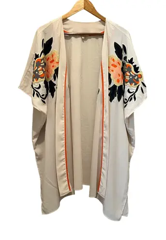 Gibson Latimer Women's Kimono Duster Cardigan M-XL Embroidered Boho Western Chic