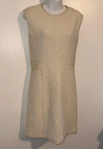 Rebecca Taylor Crew Neck Mini Dress Size: M | US 8 Color: Cream 🆕 Retail $475