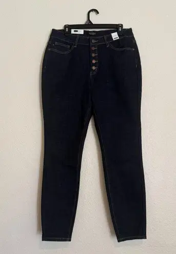 Judy Blue NWT Los Angeles Womens Button Fly Skinny Jeans High Waist size 14W