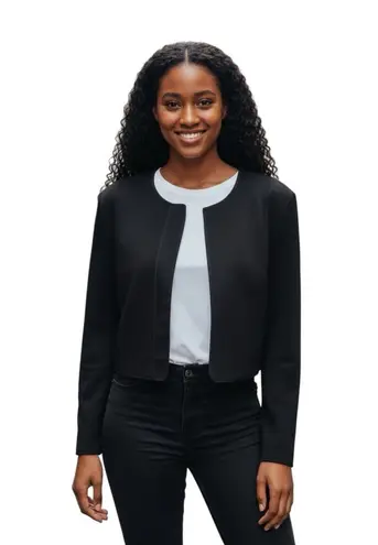 Narciso Rodriguez For Design Nation Women's Snap Button Black Crop Blazer Large