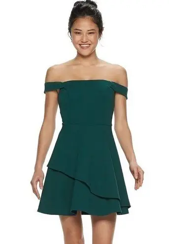 Speechless NWT  Dark Green Skater Dress Fit Flare