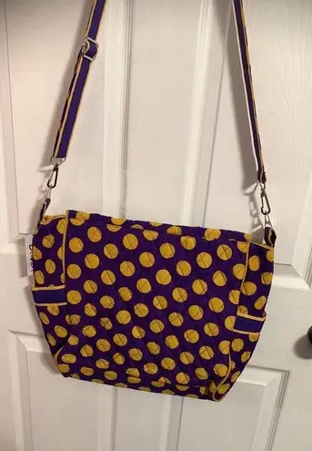 Belvah Messenger Style Diaper Bag with changing pad New with tag. Purple