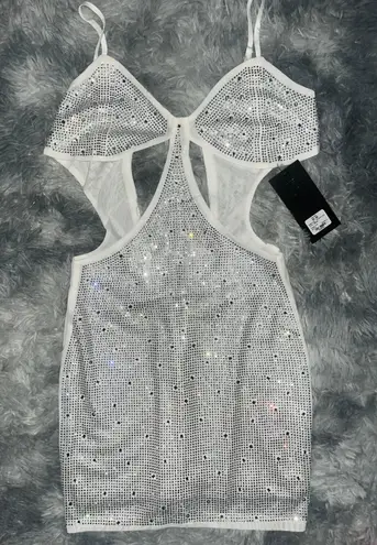 Akira Embroidered Rhinestone Dress