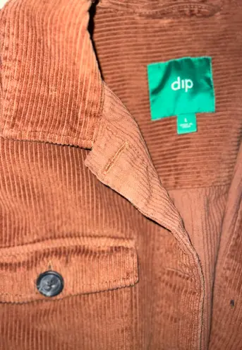 Dip Burnt Orange Corduroy Button Up Longsleeve Jacket Oversized