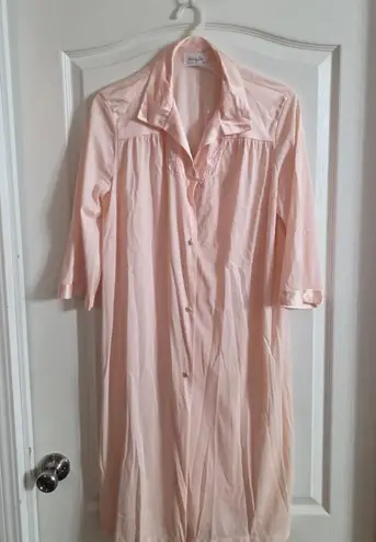 Vanity Fair Vintage Made In USA Button Housecoat Sz M. 4016