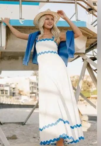 Petal and Pup Nancy Rickrack Maxi Dress, Size X-Small, $139