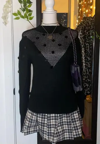 Vintage sequin sweater Black Size M