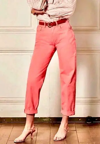 Boyish Toby Jeans Pretty in Pink Button Fly Size 28 High Waist