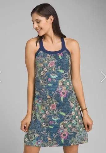 prAna  Cantine dress in blue paisley pattern