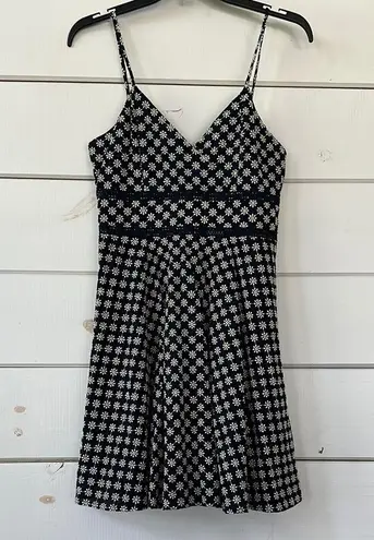 Francesca’s Trixie Quinn Ladder Trim Mini Dress NEW Medium Navy Daisy Blue