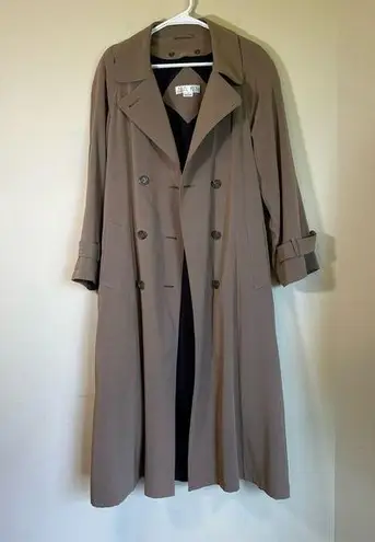 Julia Klein Women's Size 10 Trench Coat Lined Tan 373N