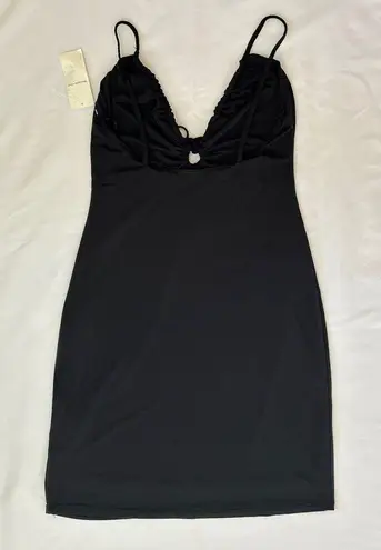 Abercrombie & Fitch NWT  Strappy Cutout Knit Mini Dress - Black - S