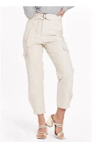 Dear John NWT  Penelope Super High Rise Cropped Nylon Cargo Pants Size 25