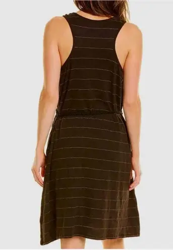 ATM Anthony Thomas Melillo Slub Jersey Striped Tank Dress Size L Black Size L