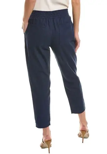 Area Stars New Drawstring Waist Raw Hem Cropped Pants Ali Navy Blue Size Small