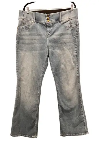 Laurie Felt Womens Bootcut Jeans Size XL Silky Curve Vital Stretch Light Wash Blue