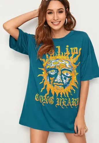 SheIn Sublime Oversized T shirt Blue Size XL 15 New With Tags From Angeline