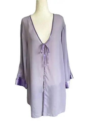 Jacklyn Smith Purple Kimono Robe Sleepwear Women Size Medium | 68
