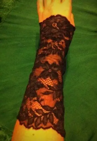 SteamPunk Black Lace Arm Band/Bracelet