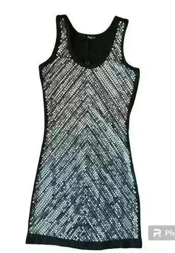 New with Tags Sequin Bodycon Mini Tube Dress Size Medium Party Date Night Disco Silver