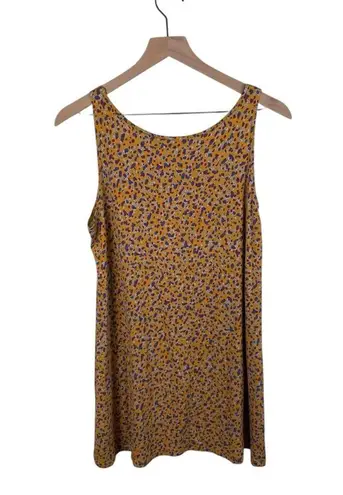 LOGO By Lori Goldstein Printed Knit Top Twin Set w/ Contrast Tank Size Medium