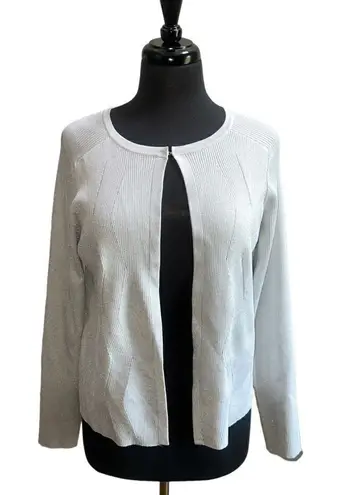 Etcetera 🐘 Light Silver Sparkly Cardigan - Image 1